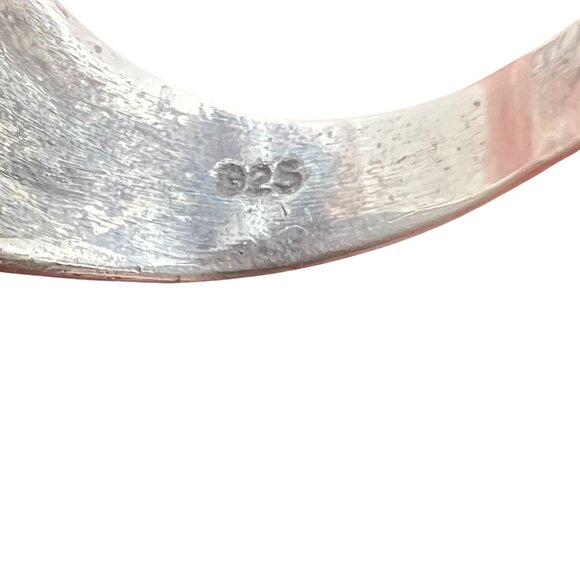 Vintage Sterling Silver Marcasite Signet Ring Size 7.75 925 Statement 6.99g LOOK - Picture 6 of 15